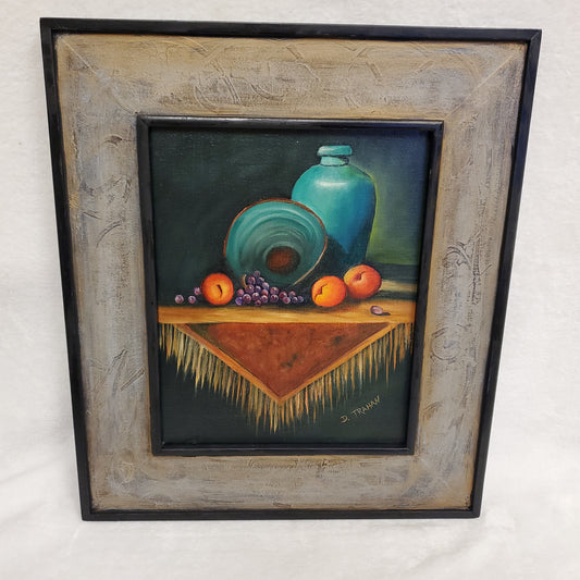 Vase with Fruit in Frame