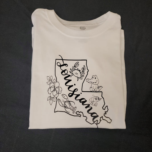 Louisiana Coloring Shirts