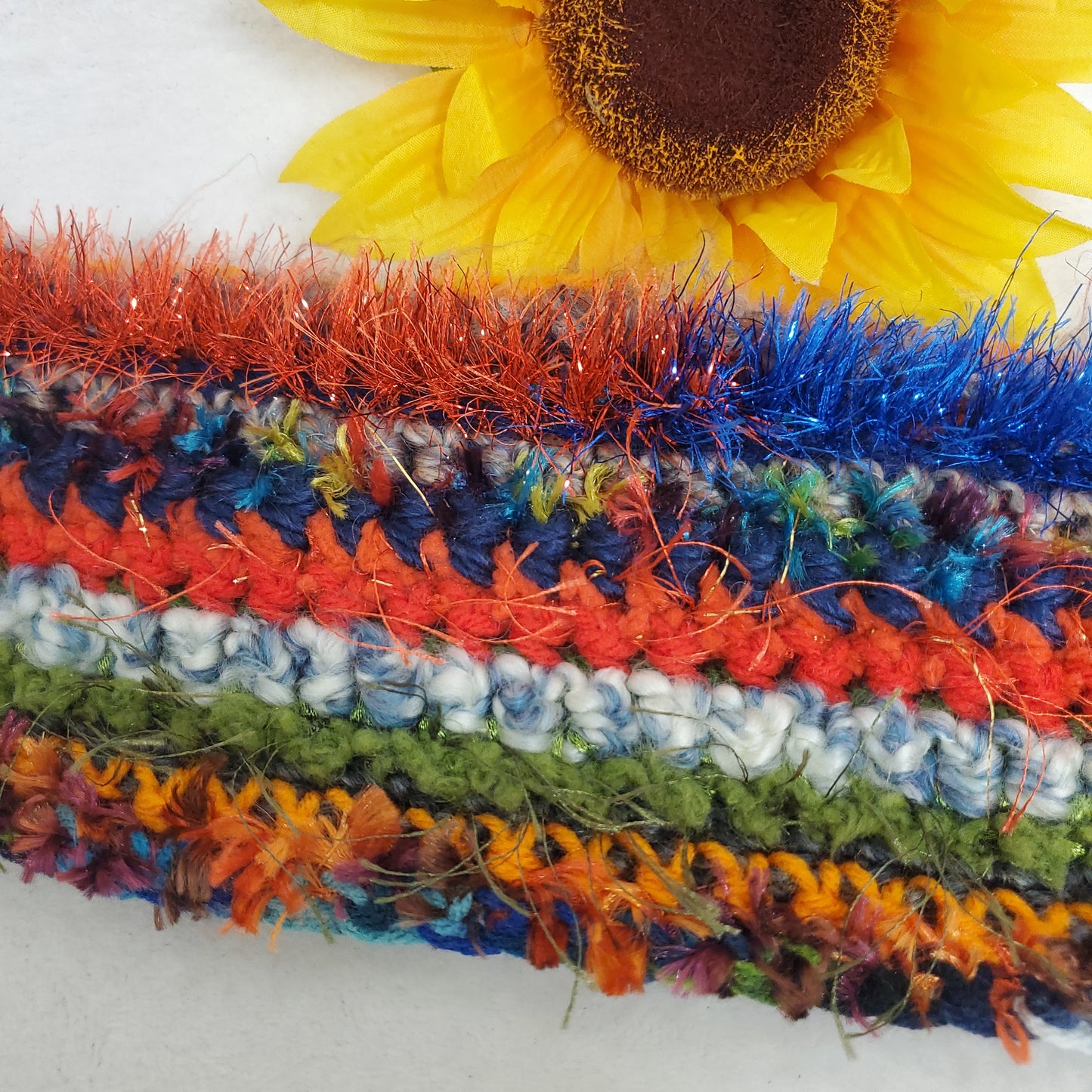 Hand Crocheted Multicolored Scarves