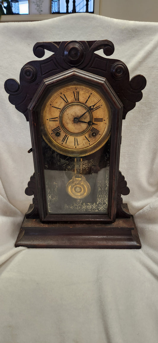 Antique 8 Day Ingraham Mantel Clock