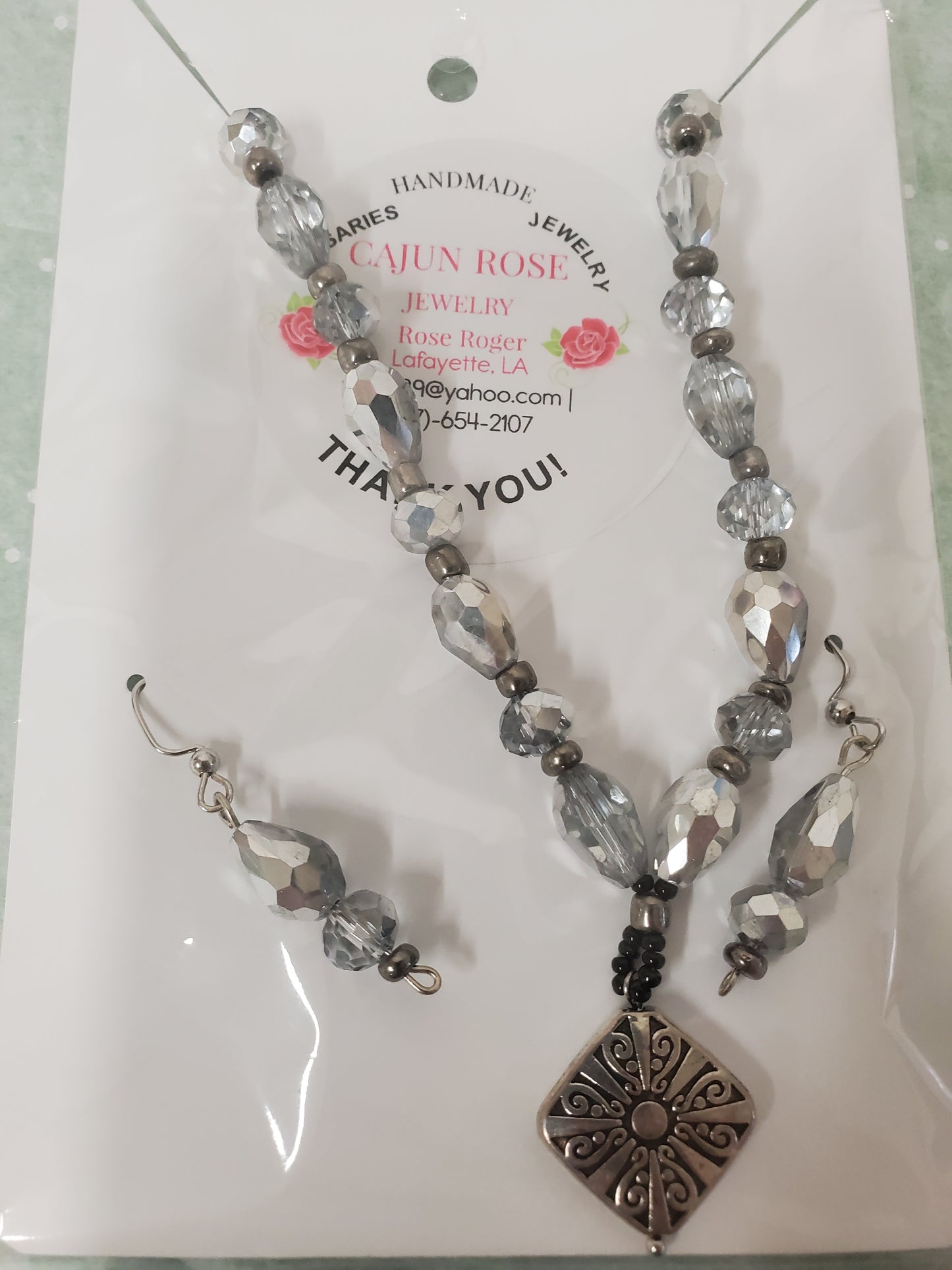 Necklace and Earring Set by Rose